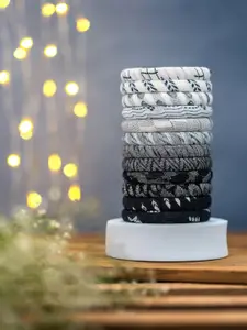 Taasha Craft Set Of 12 Cotton Threads Handcrafted Bangle