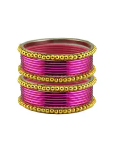 Vidhya Kangan Pink Stainless Steel Bangles