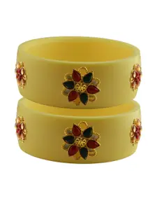 Vidhya Kangan Beige Plastic Bangles