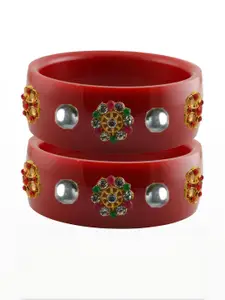Vidhya Kangan Multi-Coloured Brass Bangles