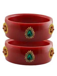 Vidhya Kangan Red Plastic Bangles