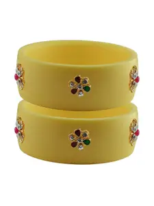 Vidhya Kangan Multi-Coloured Brass Bangles