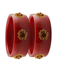 Vidhya Kangan Red Plastic Bangles