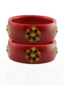 Vidhya Kangan Red Plastic Bangles