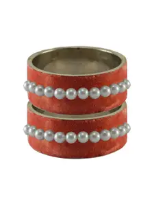 Vidhya Kangan Women Orange Bangle