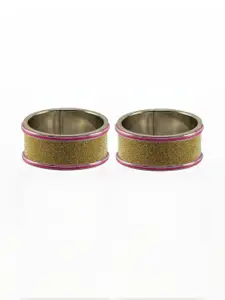 Vidhya Kangan Gold-Toned Stainless Steel Bangles