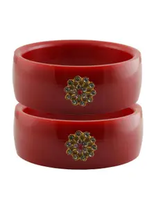 Vidhya Kangan Red Plastic Bangles