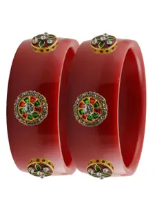 Vidhya Kangan Multi-Coloured Brass Bangles