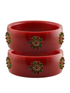 Vidhya Kangan Multi-Coloured Brass Bangles