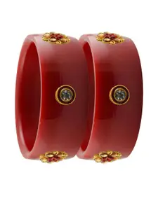 Vidhya Kangan Red Plastic Bangles