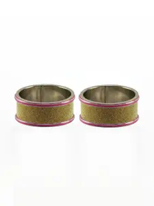 Vidhya Kangan Gold-Toned Stainless Steel Bangles