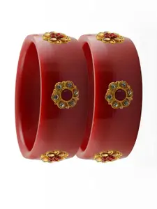 Vidhya Kangan Red Plastic Bangles