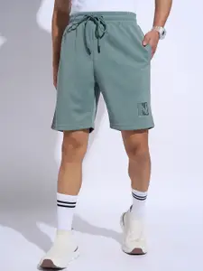 Ajile by Pantaloons Men Graphic Printed Regular Fit Mid-Rise Sports Shorts