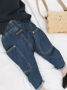 StyleCast x Revolte Girls Cotton Mid-Rise Heavy Fade Jeans