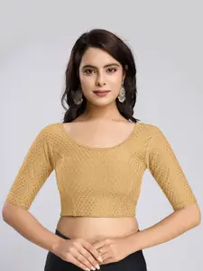 Trendmalls Women Cotton Stitched Saree Blouse