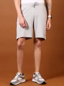 V-Mart Men Cotton Mid-Rise Self Design Regular Fit Shorts