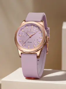 Naviforce Women Embellished Dial & Straps Analogue Watch NF5051_RG PE PE