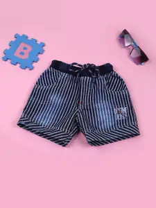 V-Mart Boys Striped Denim Shorts