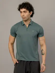 HRX by Hrithik Roshan Men Solid Polo Collar T-shirt