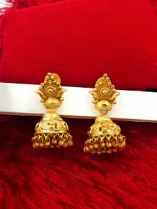 Anujeet Fashion Hub Gold Plated Contemporary Jhumkas