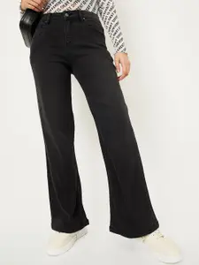 max Women Wide Leg Fit Mid-Rise Jeans