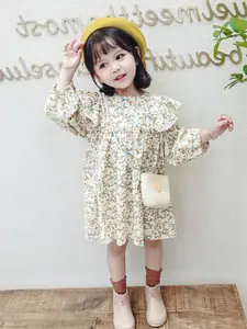 StyleCast x Revolte Print Cape Sleeve A-Line Dress