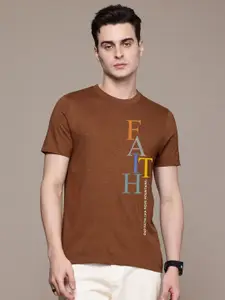 Moda Rapido Men Regular Fit Typography Printed Round Neck Cotton T-shirt
