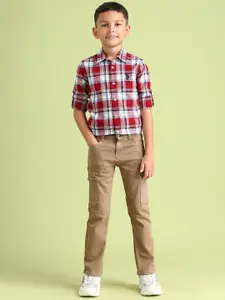 U.S. Polo Assn. Kids Boys Slim Fit Stretchable Cargo Styles Jeans