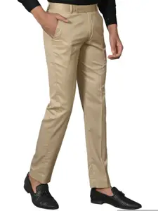 UC NB FASHION Men Classic Easy Wash Mid-Rise Formal Trousers