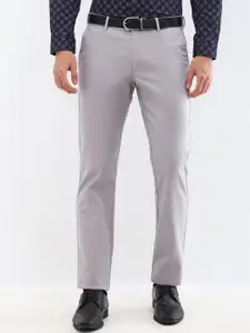 Allen Solly Men Mid-Rise Slim Fit Formal Trousers