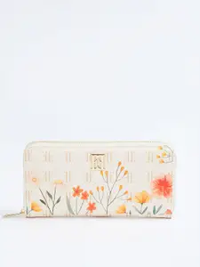 ELLE Women Floral Printed Zip Around Wallet
