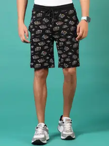 V-Mart Men Abstract Printed Regular Shorts