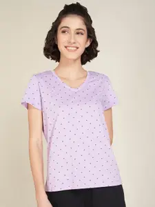 Dreamz by Pantaloons Women Printed Pure Cotton Lounge T-Shirt