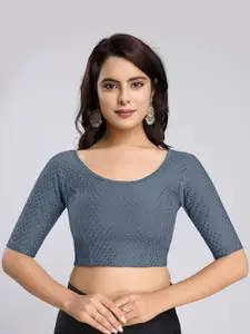 Trendmalls  Women Self Design Stretchable Saree Blouse