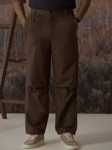 Andamen Casual Men Slant Pocket Cotton Straight Regular Trouser