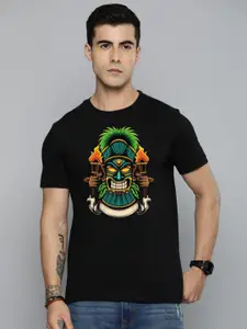 Moda Rapido Men Regular Fit Graphic Printed Round Neck Cotton T-shirt