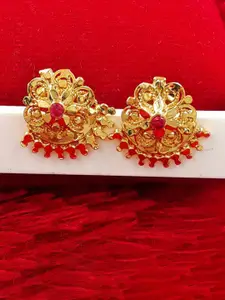 Anujeet Fashion Hub Gold-Plated Contemporary Studs