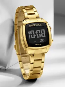Naviforce Women Dial & Stainless Steel Straps Bracelet Style Digital Watch NF5047_G G
