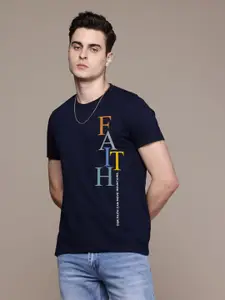 Moda Rapido Men Regular Fit Typography Printed Round Neck Cotton T-shirt