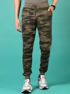 V-Mart Men Printed Cotton Mid-Rise Joggers