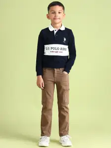 U.S. Polo Assn. Kids Boys Slim Fit Light Fade Stretchable Jeans