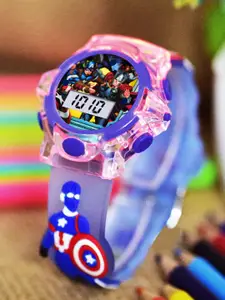 Shocknshop Boys Printed Dial & Straps Digital Watch 340 Captain Blue