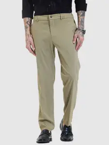 Snitch Men Smart Slim Fit Trousers