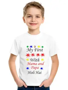 SHUBHAM DESIGNER GALLERY Boys Graphic Printed Round Neck T-shirt