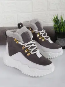 Denill Women Lace-Ups Mid-Top Regular Boots