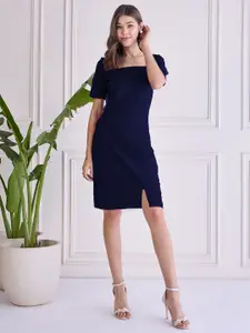 Chemistry Solid Sheath Mini Dress