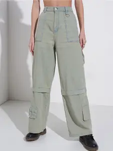 SF JEANS by Pantaloons Women Relaxed Fit High-Rise Mildly Distressed Jeans