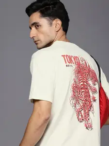 Allen Solly Graphic Printed Pure Cotton T-shirt