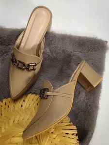 Looper Women Fancy Embellished Mule Heels