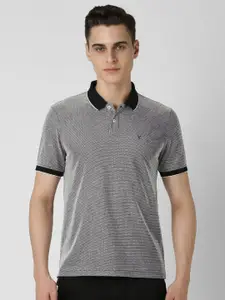 Van Heusen Sport Men Geometric Printed Polo Collar Cotton T-shirt